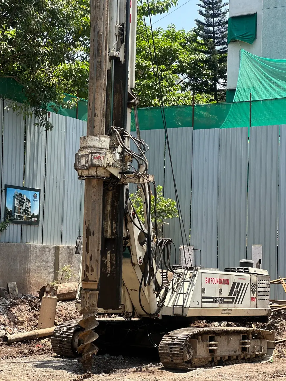 Construction foundation work